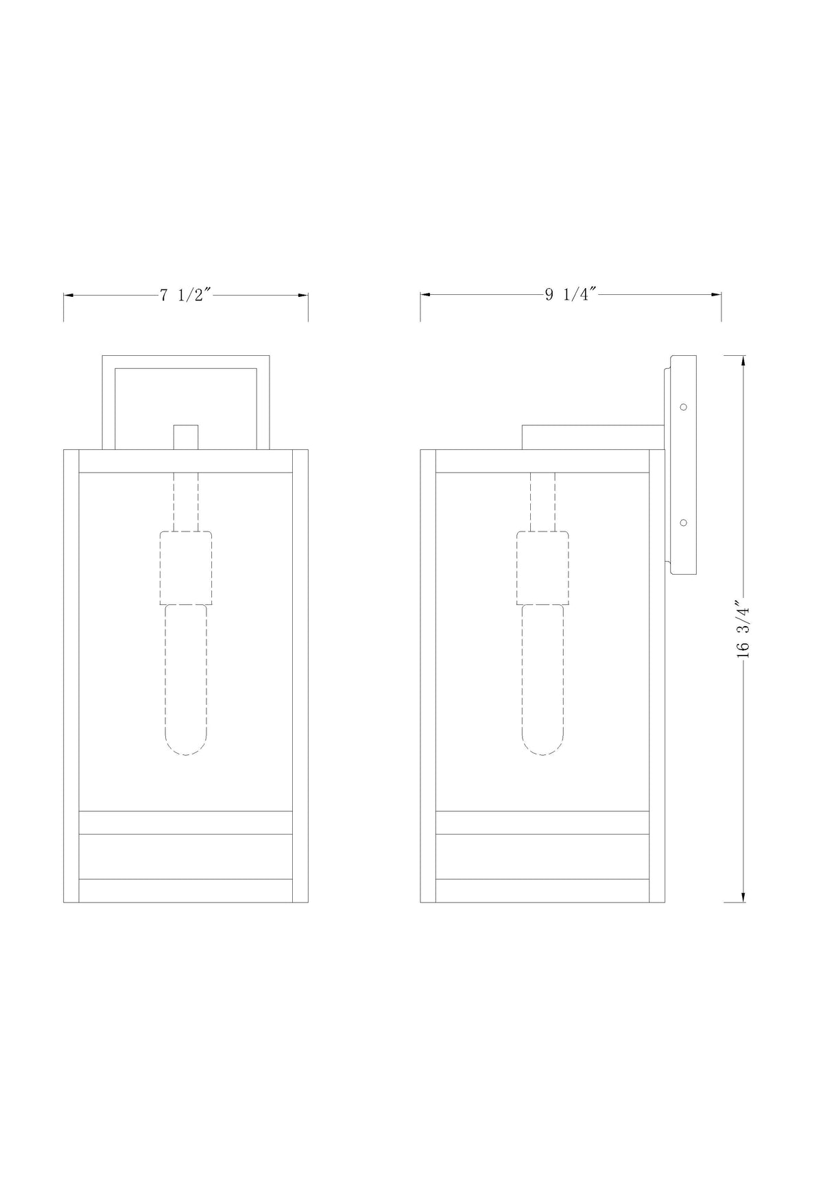 Nuri 1 Light Outdoor Wall Light