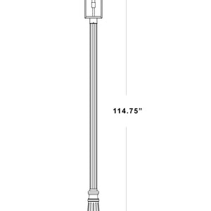 Nuri 1 Light Outdoor Post Mounted Fixture