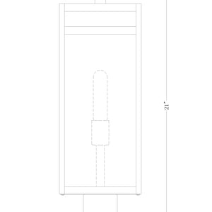 Nuri 1 Light Outdoor Post Mount Fixture