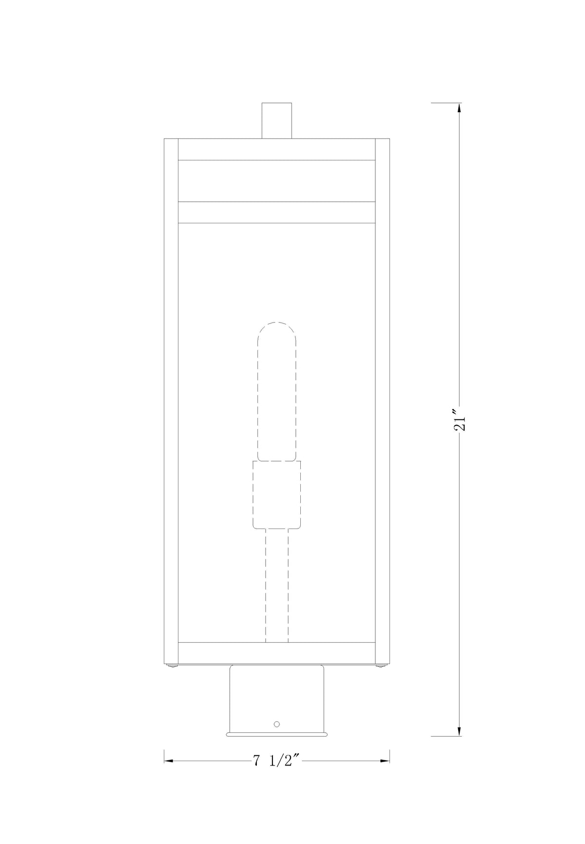 Nuri 1 Light Outdoor Post Mount Fixture
