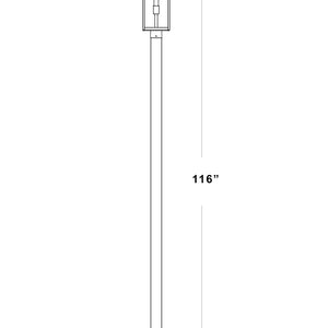 Nuri 1 Light Outdoor Post Mounted Fixture