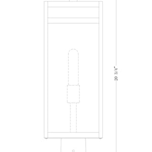 Nuri 1 Light Outdoor Post Mount Fixture