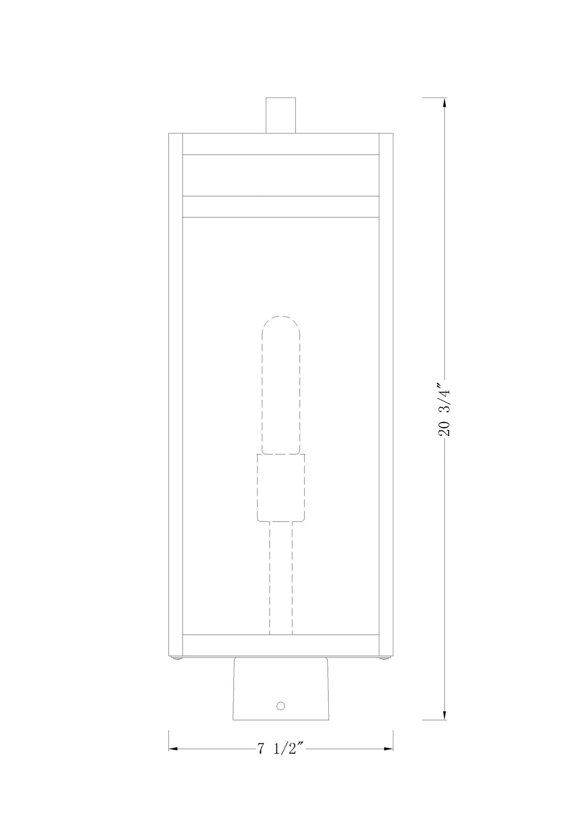 Nuri 1 Light Outdoor Post Mount Fixture