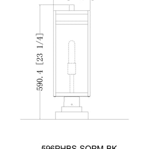 Nuri 1 Light Outdoor Pier Mounted Fixture