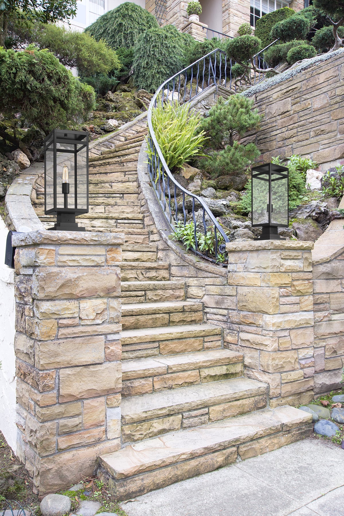 Nuri 1 Light Outdoor Pier Mounted Fixture