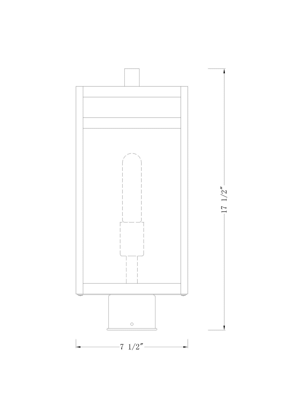 Nuri 1 Light Outdoor Post Mount Fixture