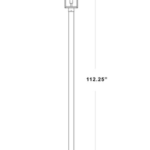 Nuri 1 Light Outdoor Post Mounted Fixture