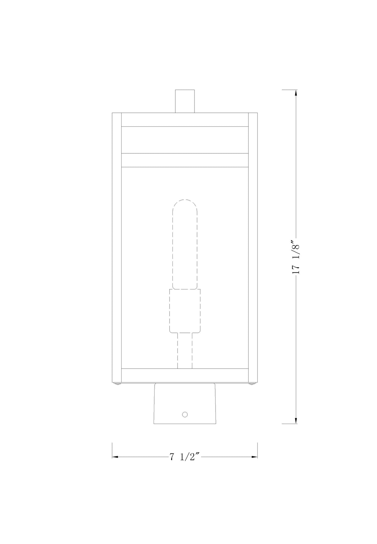 Nuri 1 Light Outdoor Post Mount Fixture