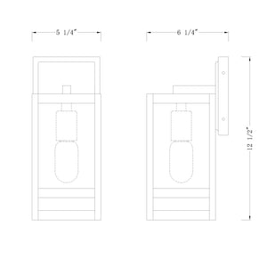 Nuri 1 Light Outdoor Wall Light