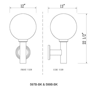 Laurent 1 Light Outdoor Wall Light