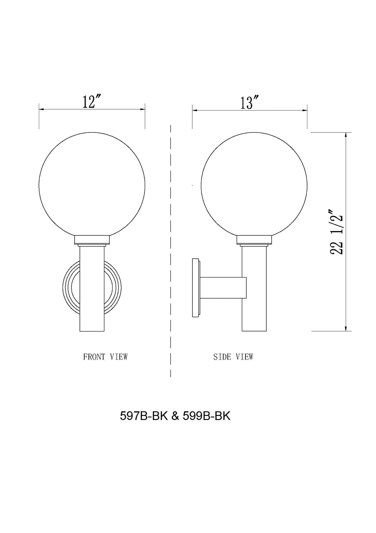 Laurent 1 Light Outdoor Wall Light