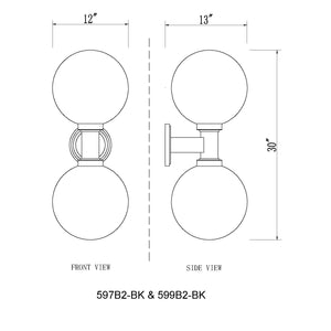 Laurent 2 Light Outdoor Wall Light