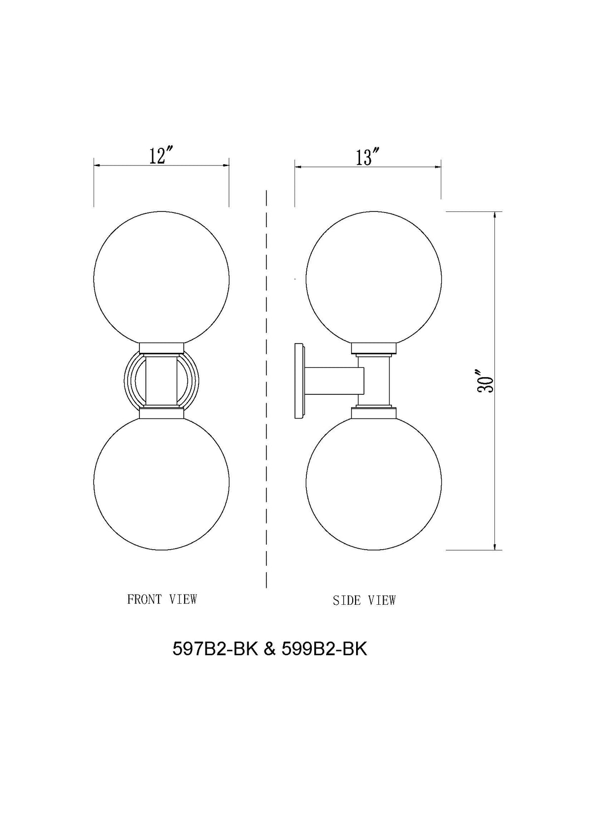 Laurent 2 Light Outdoor Wall Light