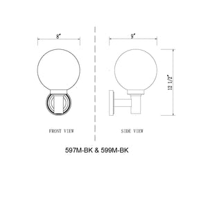 Laurent 1 Light Outdoor Wall Light