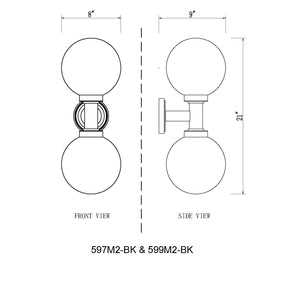 Laurent 2 Light Outdoor Wall Light