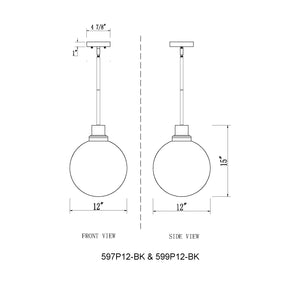 Laurent 1 Light Outdoor Pendant