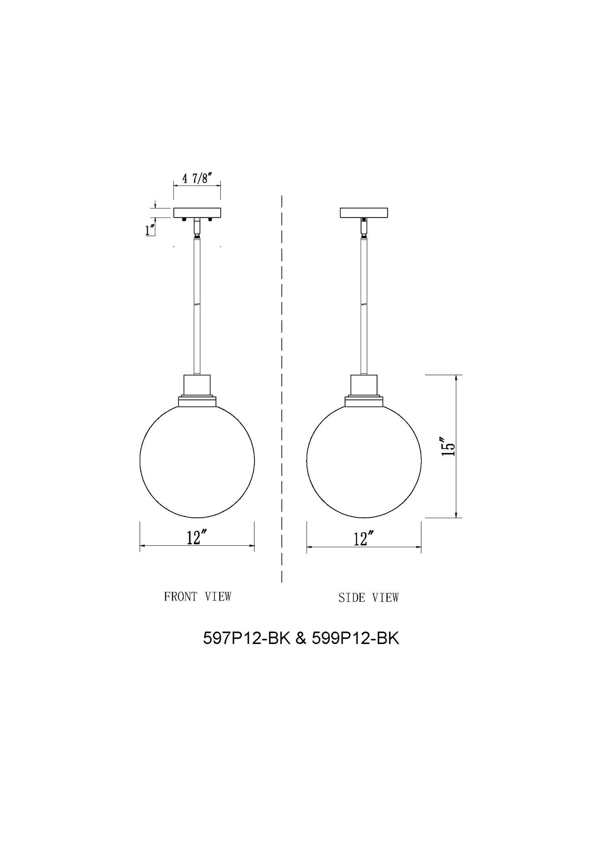 Laurent 1 Light Outdoor Pendant