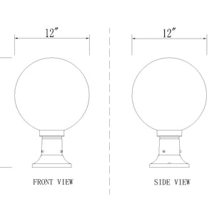 Laurent 1 Light Outdoor Pier Mounted Fixture