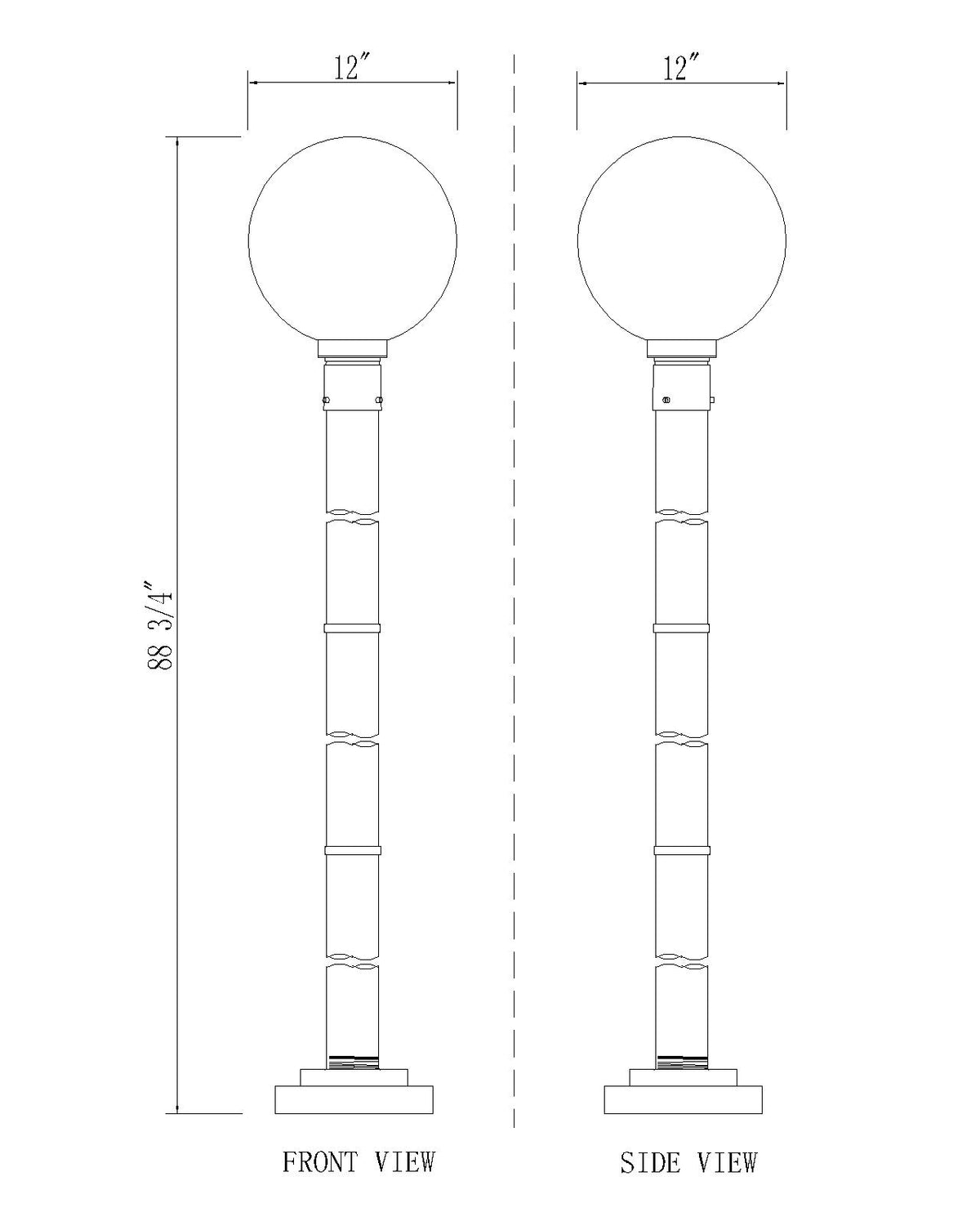 Laurent 1 Light Outdoor Post Mounted Fixture