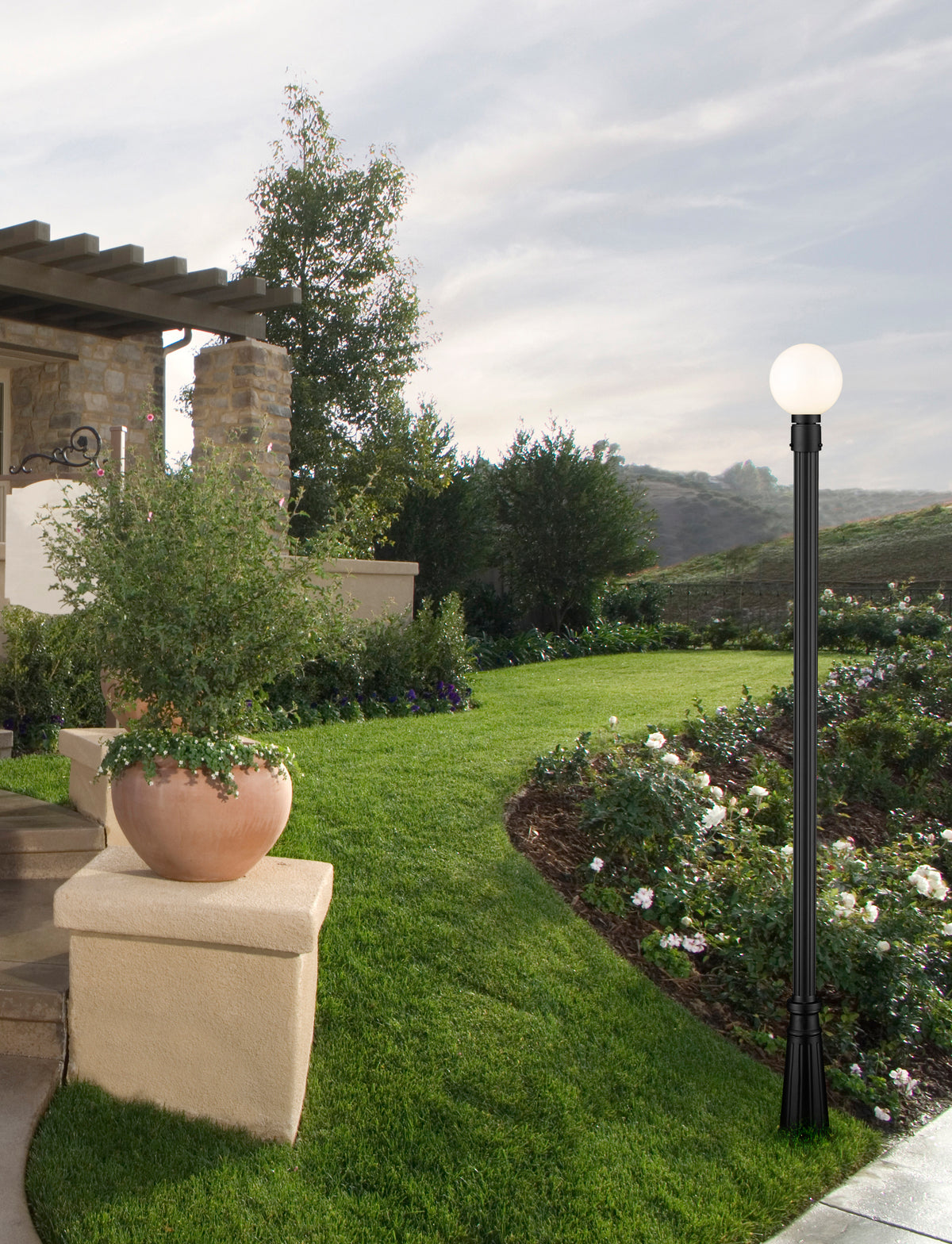 Laurent 1 Light Outdoor Post Mounted Fixture