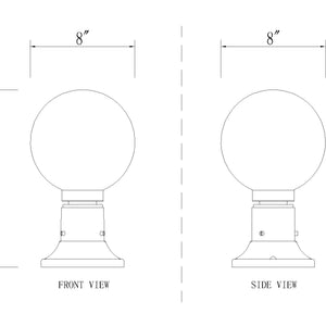 Laurent 1 Light Outdoor Pier Mounted Fixture
