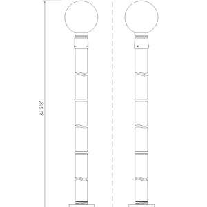 Laurent 1 Light Outdoor Post Mounted Fixture