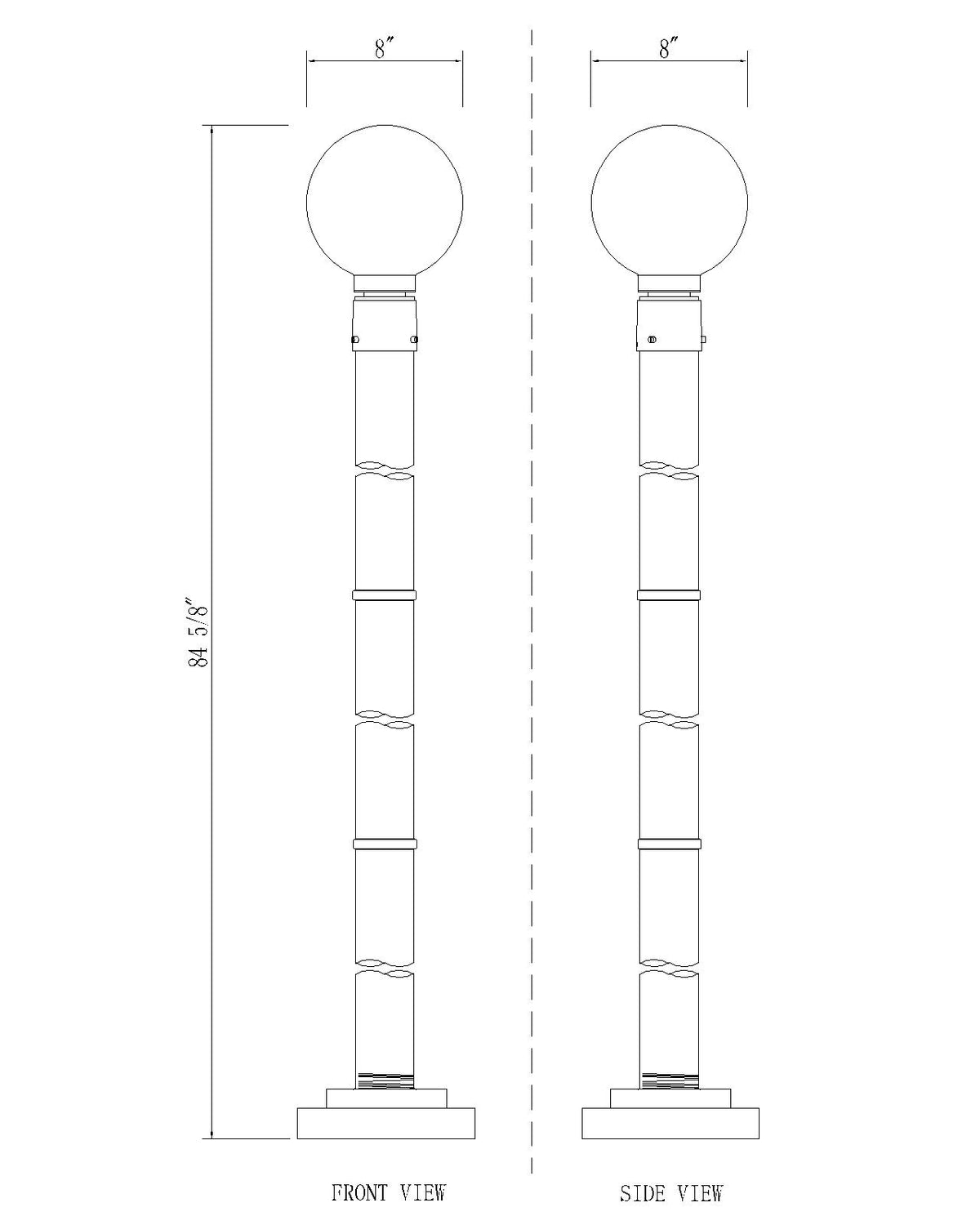 Laurent 1 Light Outdoor Post Mounted Fixture