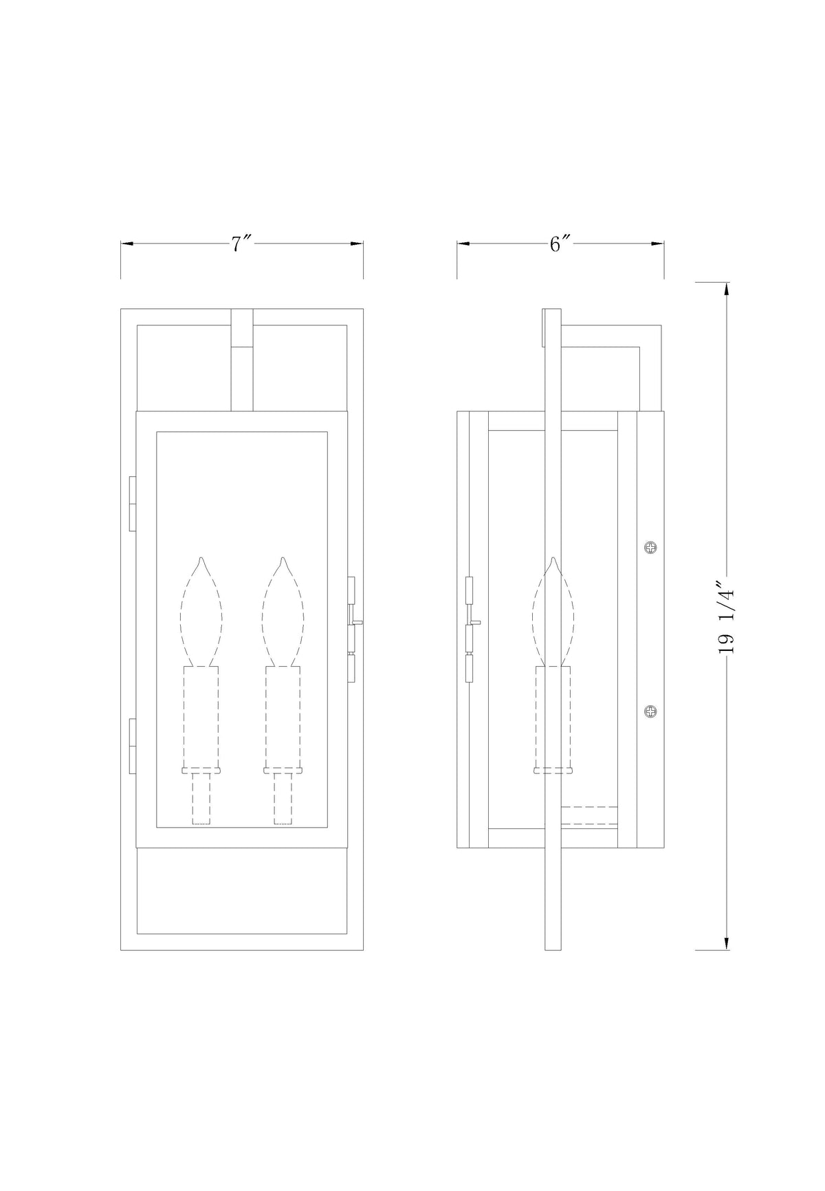 Lucian 2 Light Outdoor Wall Light