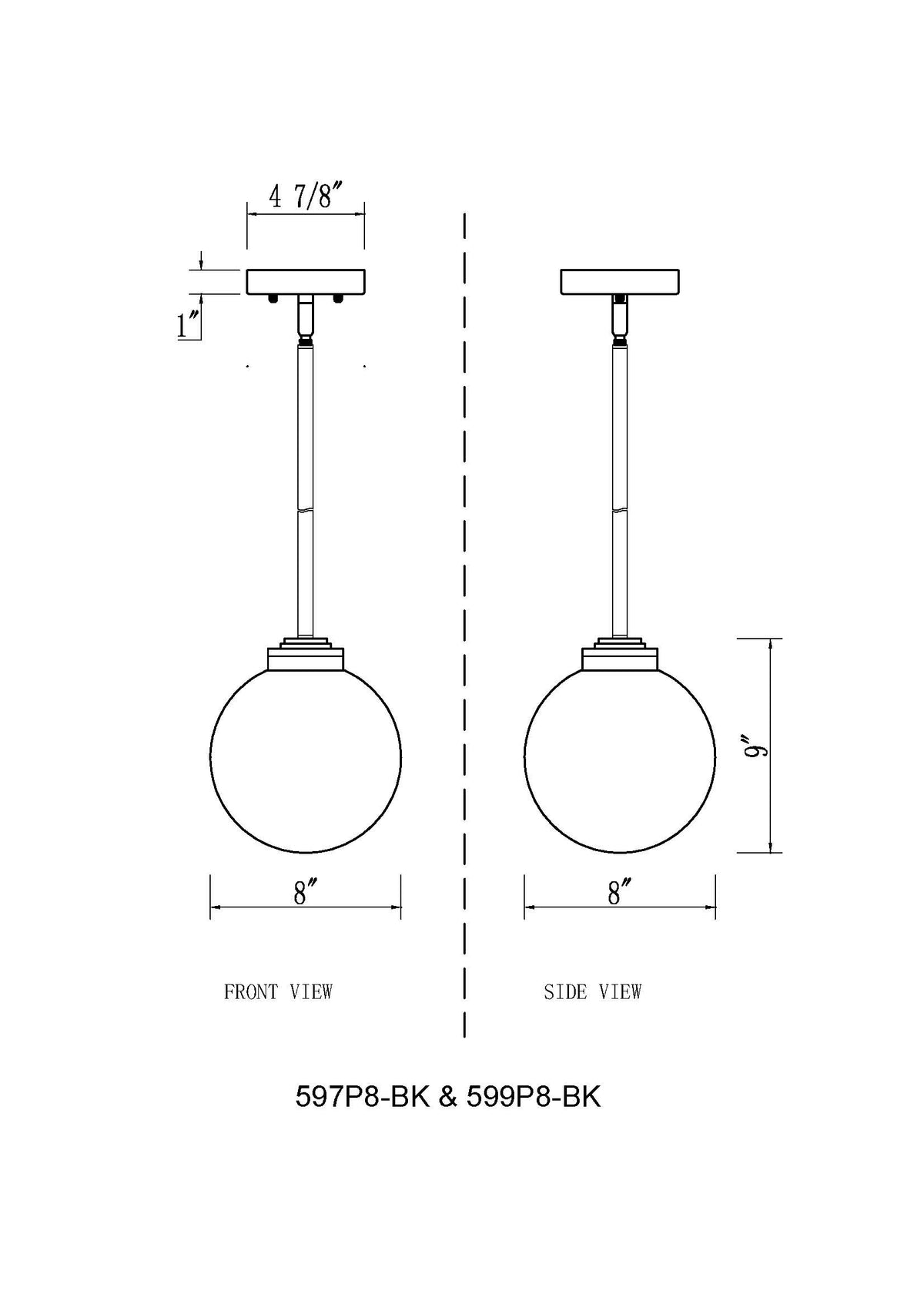 Laurent 1 Light Outdoor Pendant