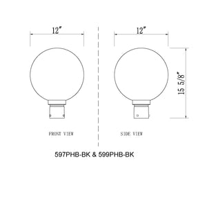 Laurent 1 Light Outdoor Post Mount Fixture