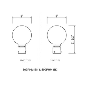 Laurent 1 Light Outdoor Post Mount Fixture