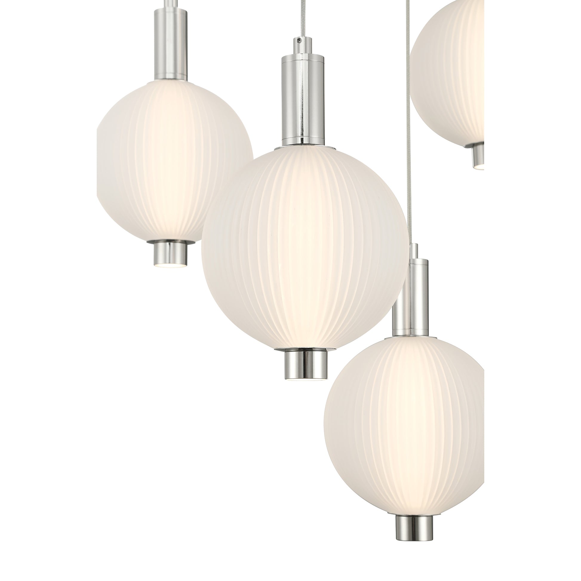 Palmas 5-Light 24" Integrated LED Multi Drop Chandelier