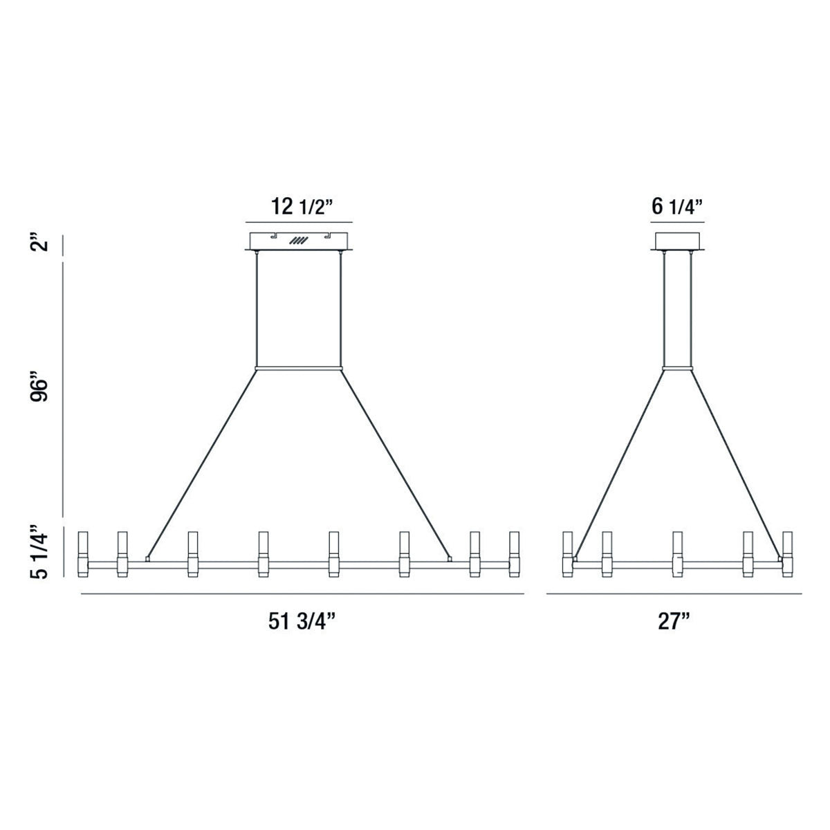 Altamont 18-Light 52" Integrated LED Grand Chandelier