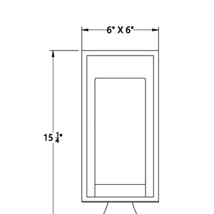 Ren 15" Outdoor Post Mount