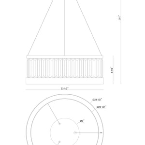 Empra 24" Integrated LED Pendant