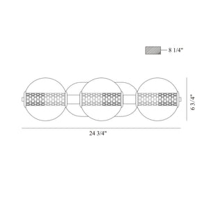 Atomo 3-Light 25" Integrated LED Vanity