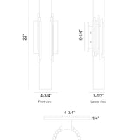 Venna 22" Integrated LED Outdoor Wall Sconce