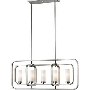 Aideen 5 Light Linear Chandelier 5 x 60W - Candelabra