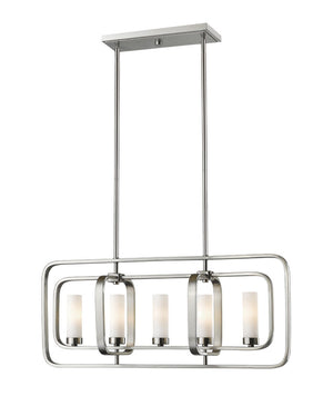 Aideen 5 Light Linear Chandelier 5 x 60W - Candelabra
