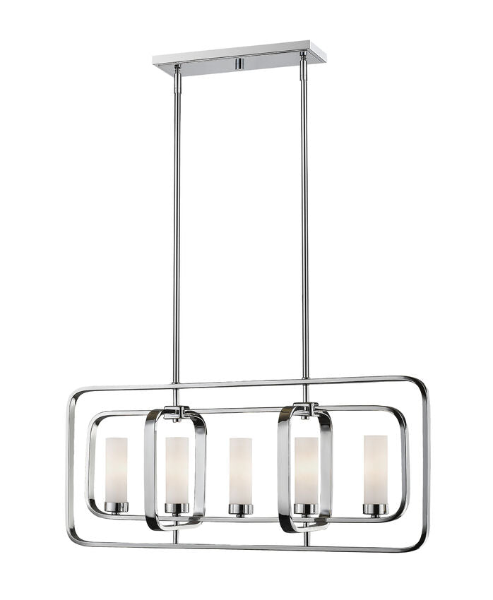 Aideen 5 Light Linear Chandelier 5 x 60W - Candelabra
