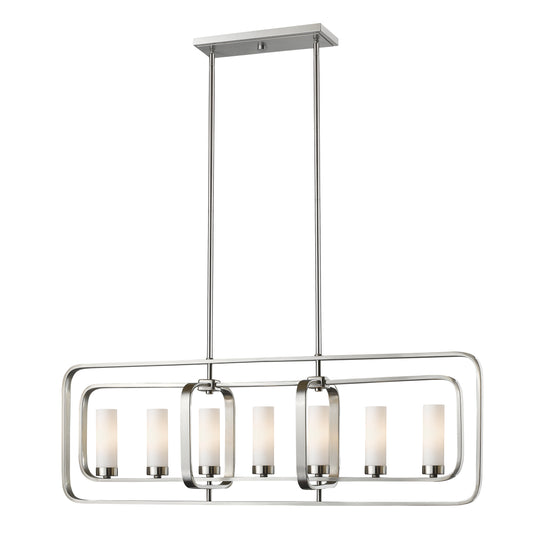 Aideen 7 Light Linear Chandelier 7 x 60W - Candelabra