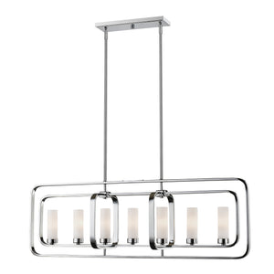 Aideen 7 Light Linear Chandelier 7 x 60W - Candelabra