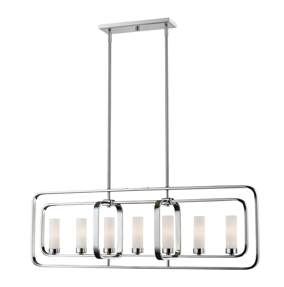 Aideen 7 Light Linear Chandelier 7 x 60W - Candelabra