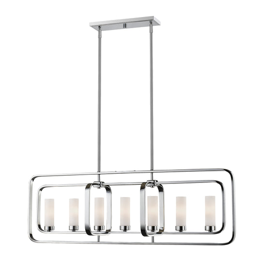 Aideen 7 Light Linear Chandelier 7 x 60W - Candelabra