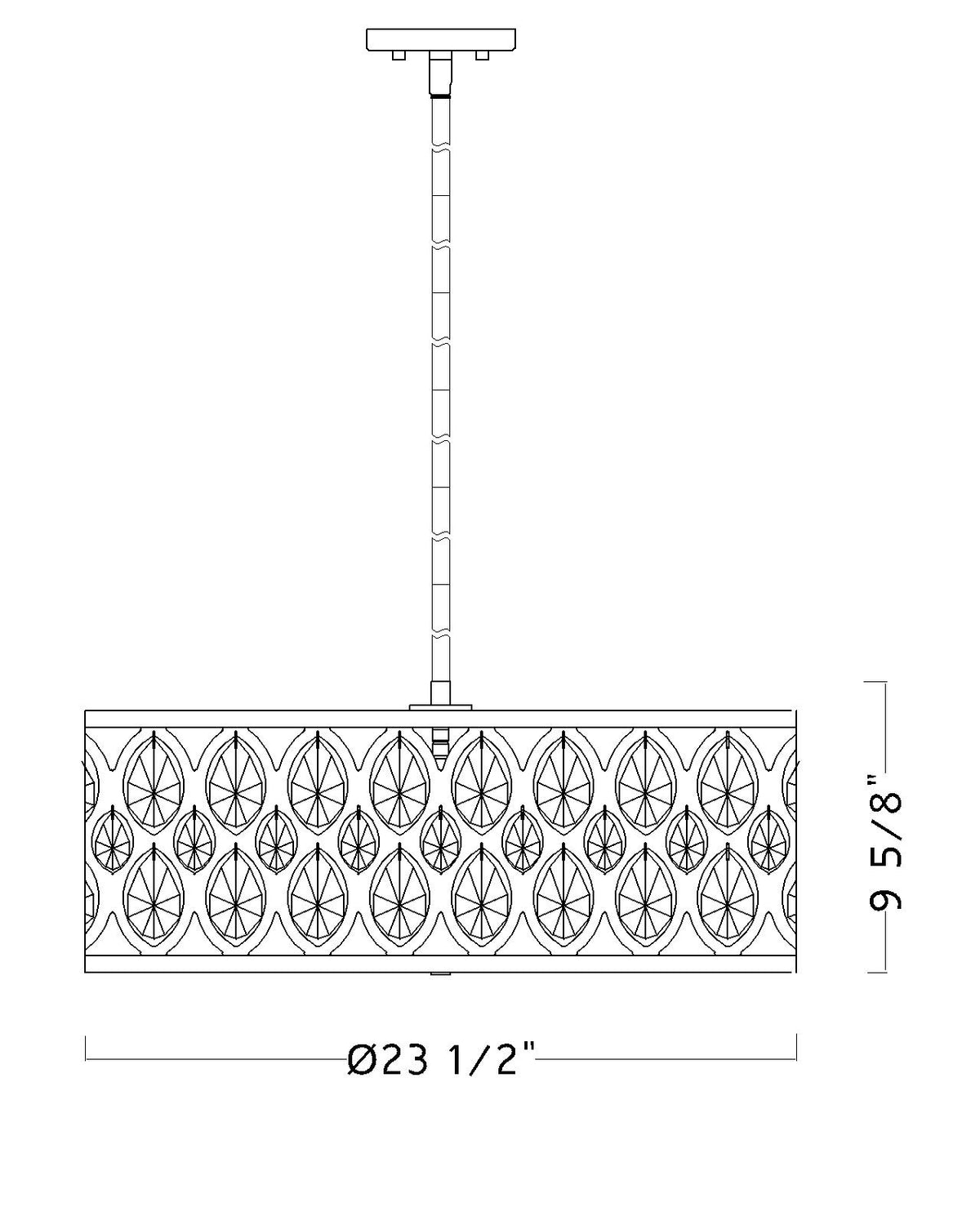 Dealey 6 Light Chandelier
