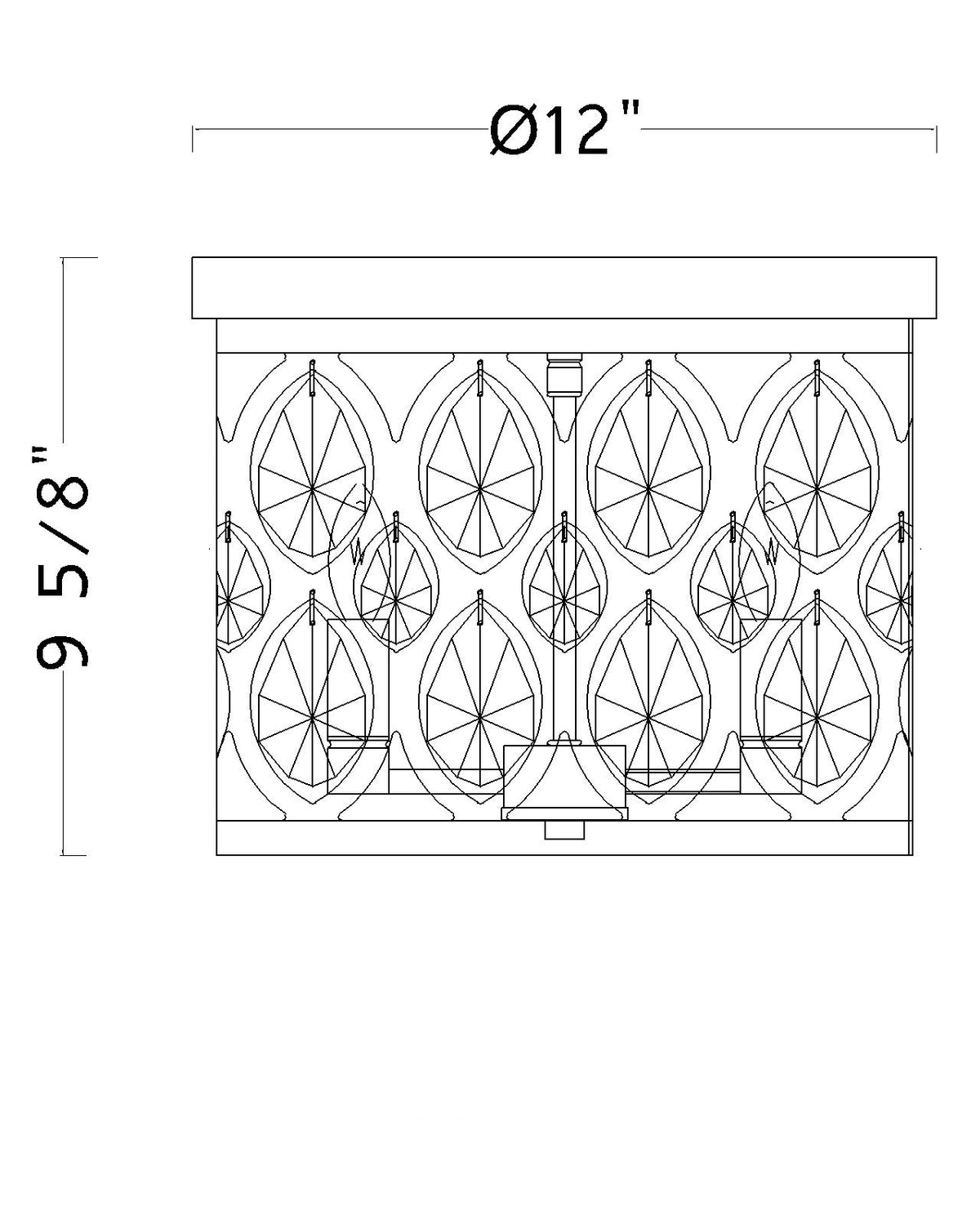 Dealey 3 Light Flush Mount