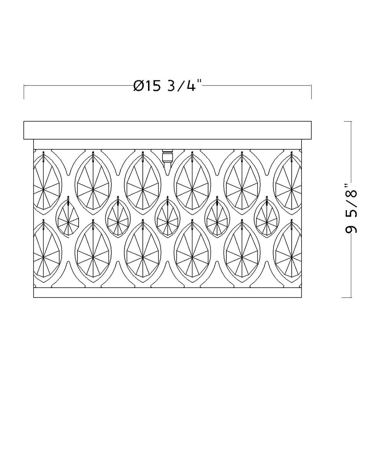 Dealey 4 Light Flush Mount