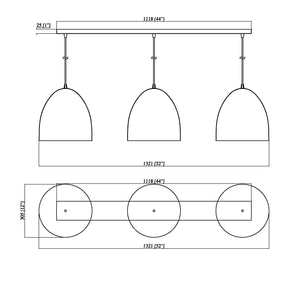Z-Studio 3 Light Pendant