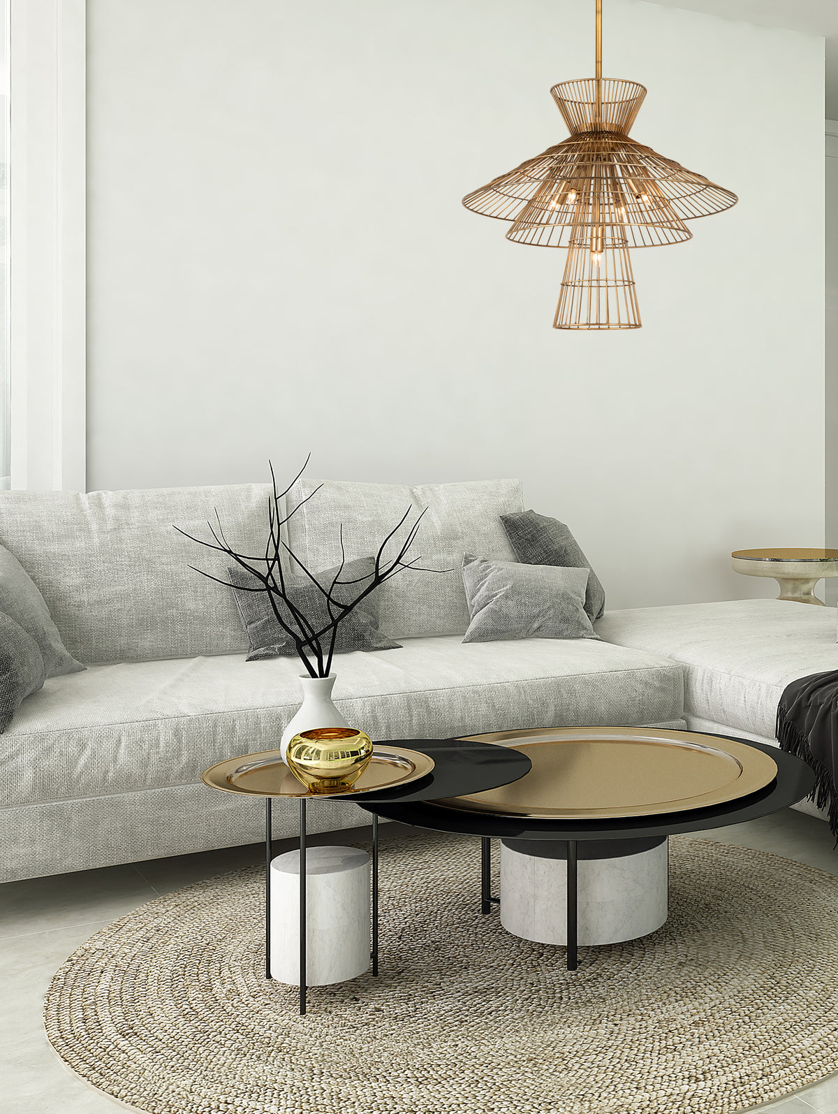 Alito 6 Light Chandelier 6 x 60W - Candelabra