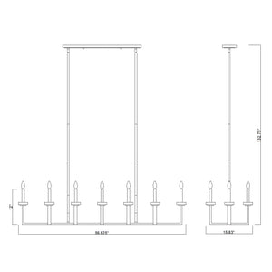 Gaultier 12 Light Linear Chandelier